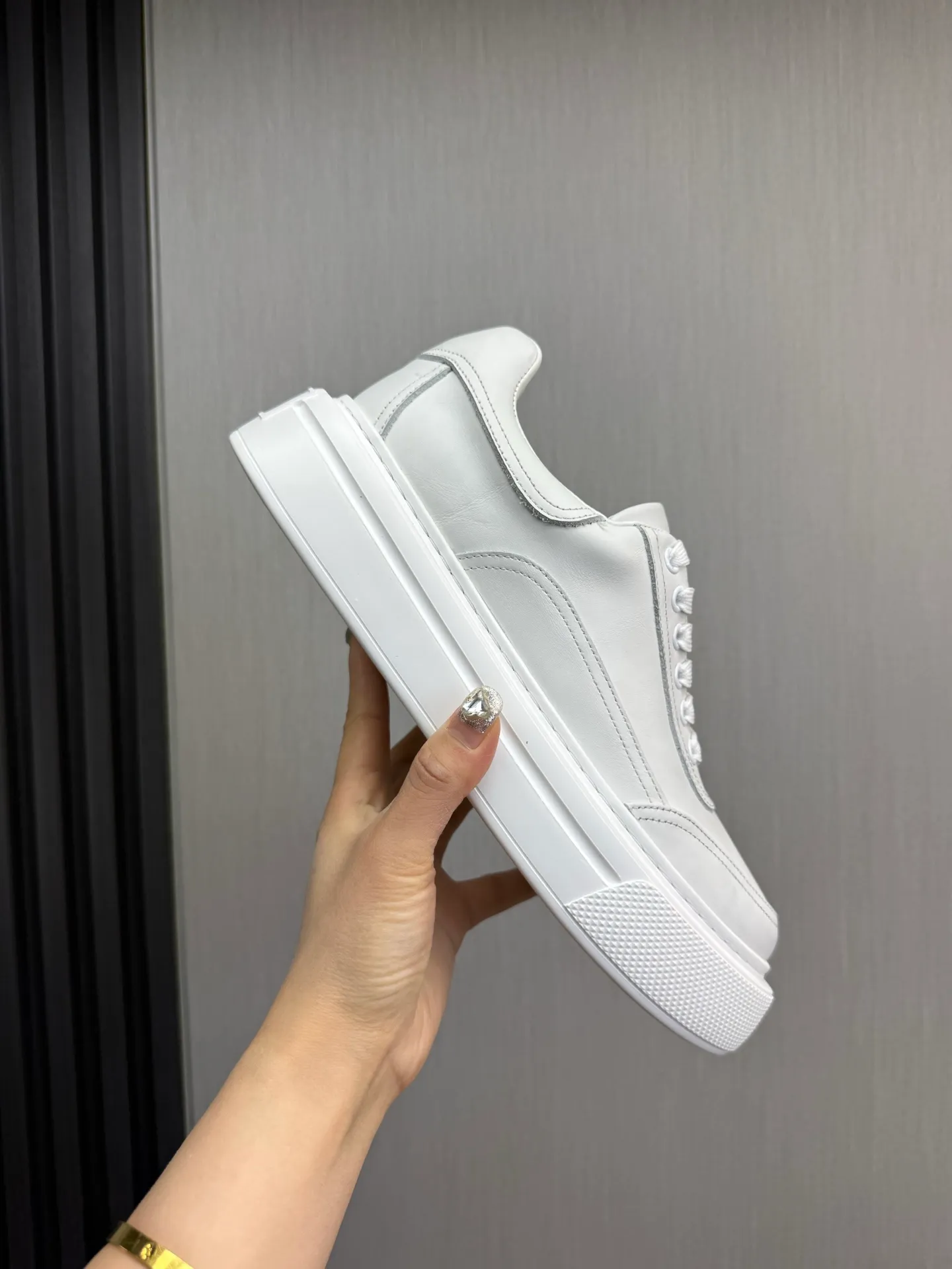 Men's shoes 💰440💰 PRADA【Prada】Men's new casual shoes ⬆️Imported cowhide + genuine leather lining. Anti-slip outsole, 38-44 (customized at 45)